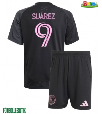 Inter Miami Luis Suarez #9 Bortaställ Barn 2025-26 Kortärmad (+ Korta byxor)